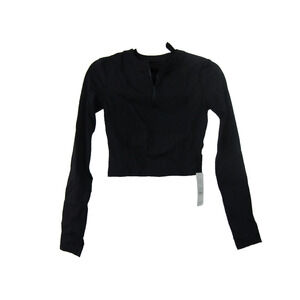 Halara Black Athletic Crop Top Womens size XS Outdoor Workout Gym Yoga Sporty